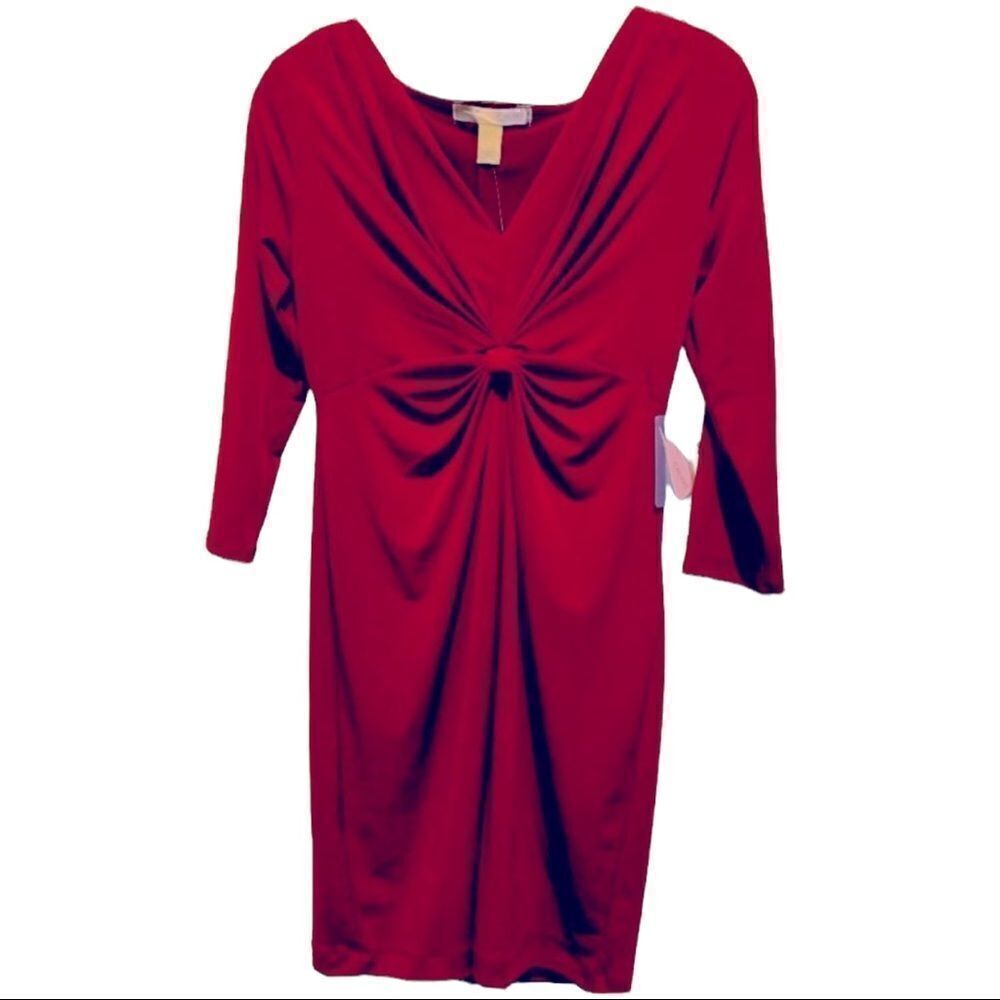 Forever 21 V-Neck MINI Stretch Dress Burgundy Wine Women’s Small (S) NWT